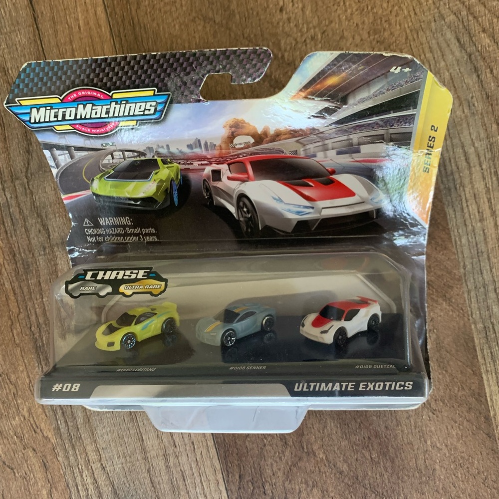 Ultimate Exotics Toy MicroMachines Car Set - Multicolor- Series 2 #8 Ultimate Ex